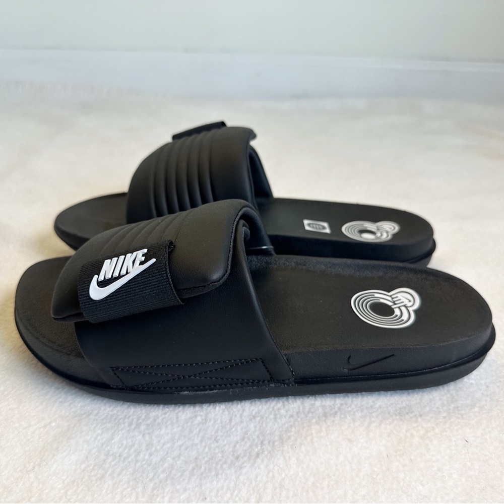 Nike NEW in BOX OffCourt Women’s Adjust Slide Black White, size 10 - Picture 8 of 16